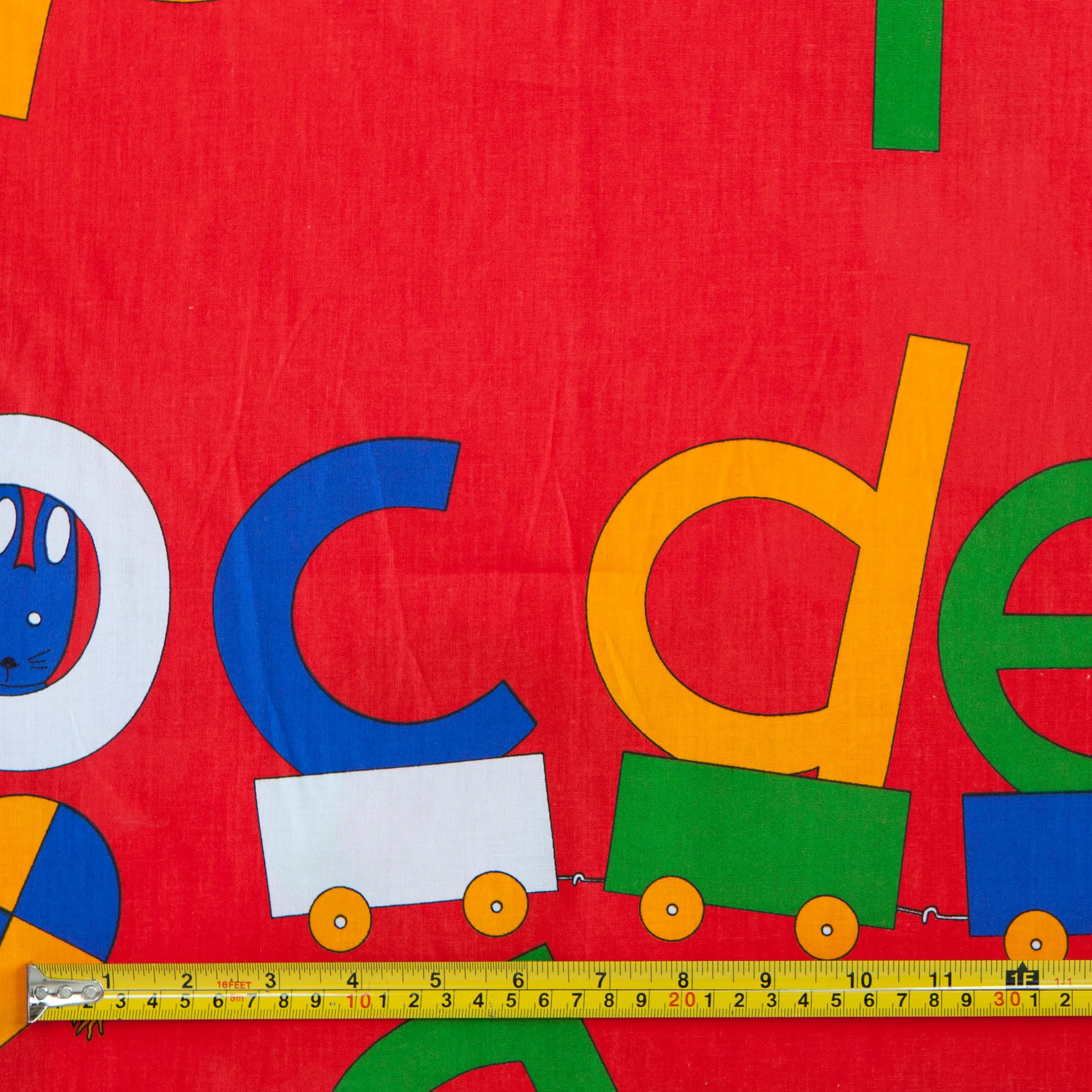 ABC Primary Print Fabric - Cotton