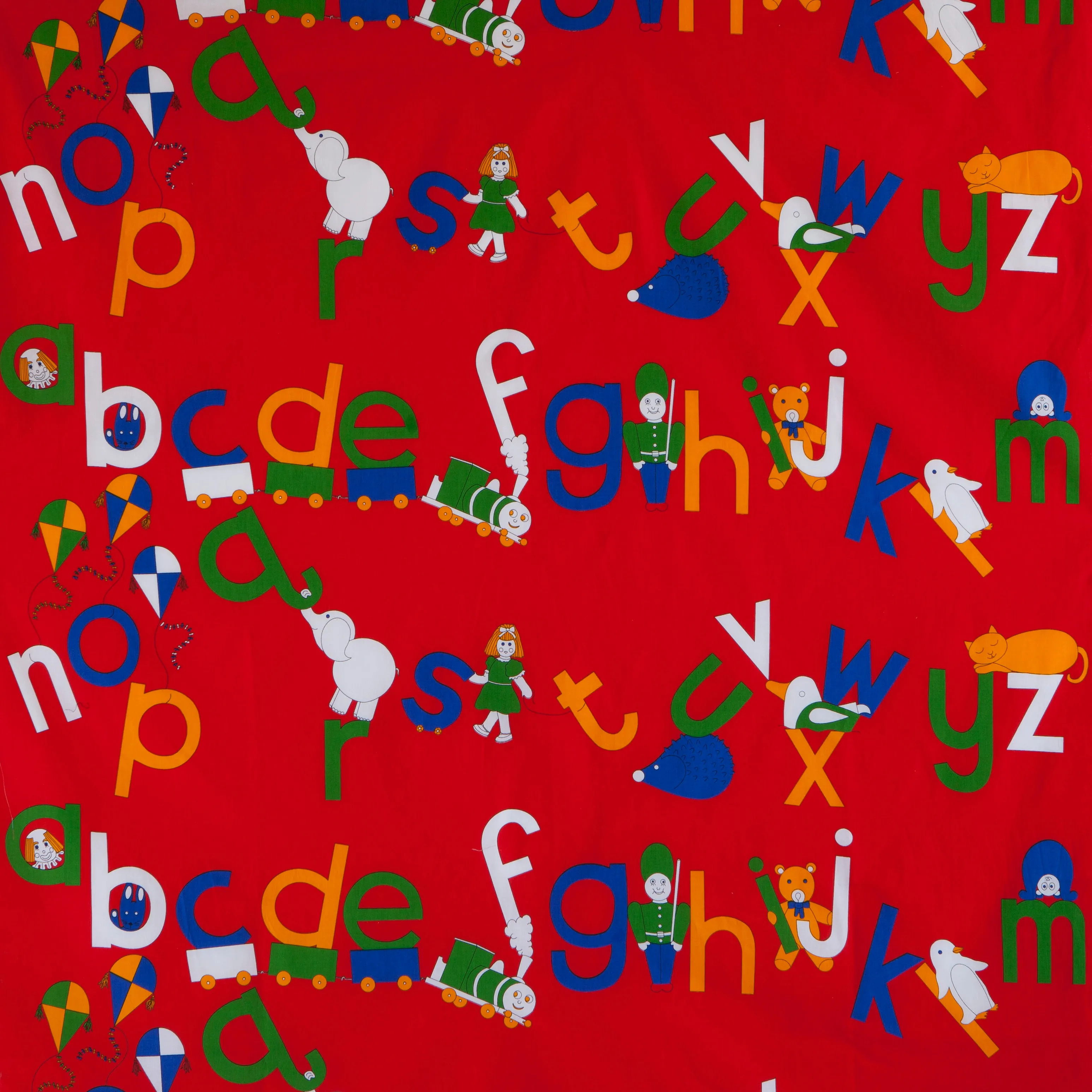 ABC Primary Print Fabric - Cotton