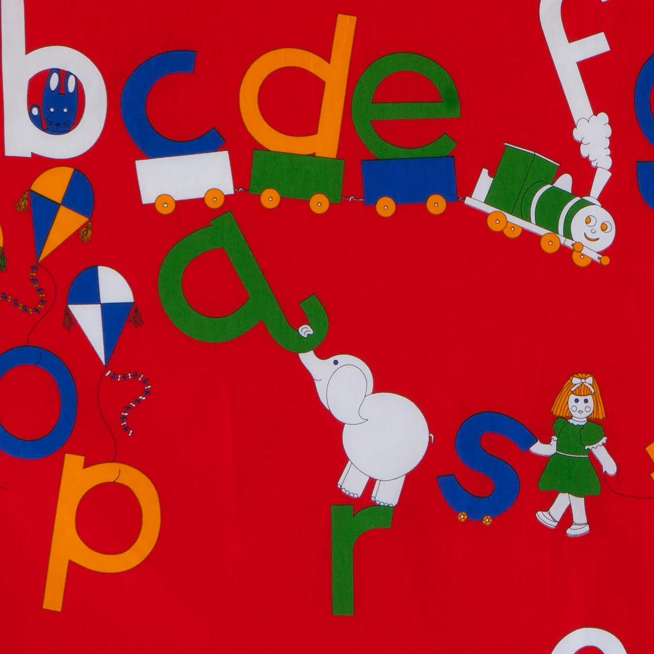 ABC Primary Print Fabric - Cotton