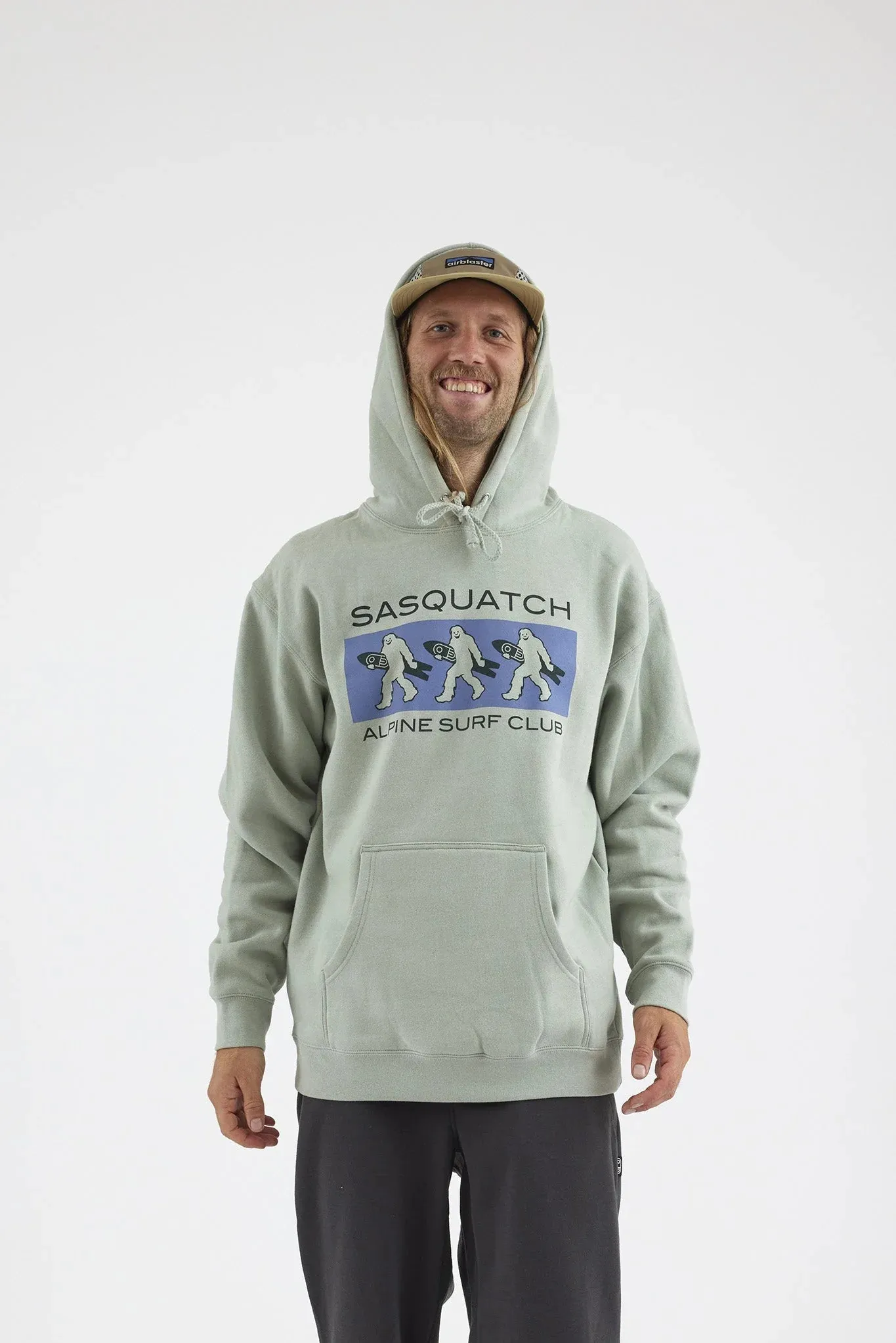 Airblaster Sasquatch ASC Hoodie in Dusty Sage - Cozy and Stylish Medium Fit Hoodie for Everyday Comfort and Outdoor Adventures