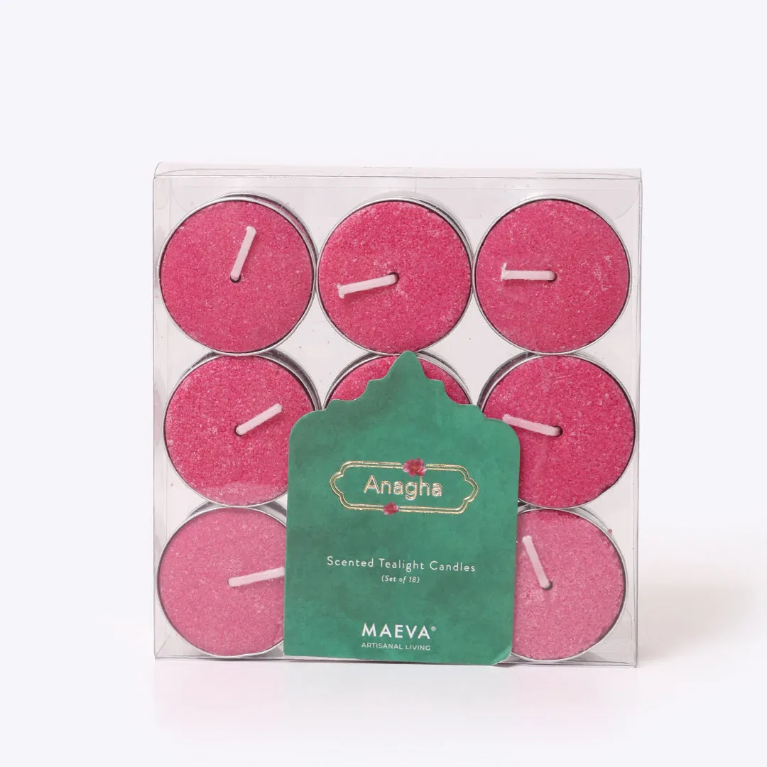 Anagha Scented Tealight Candles - Pk of 18