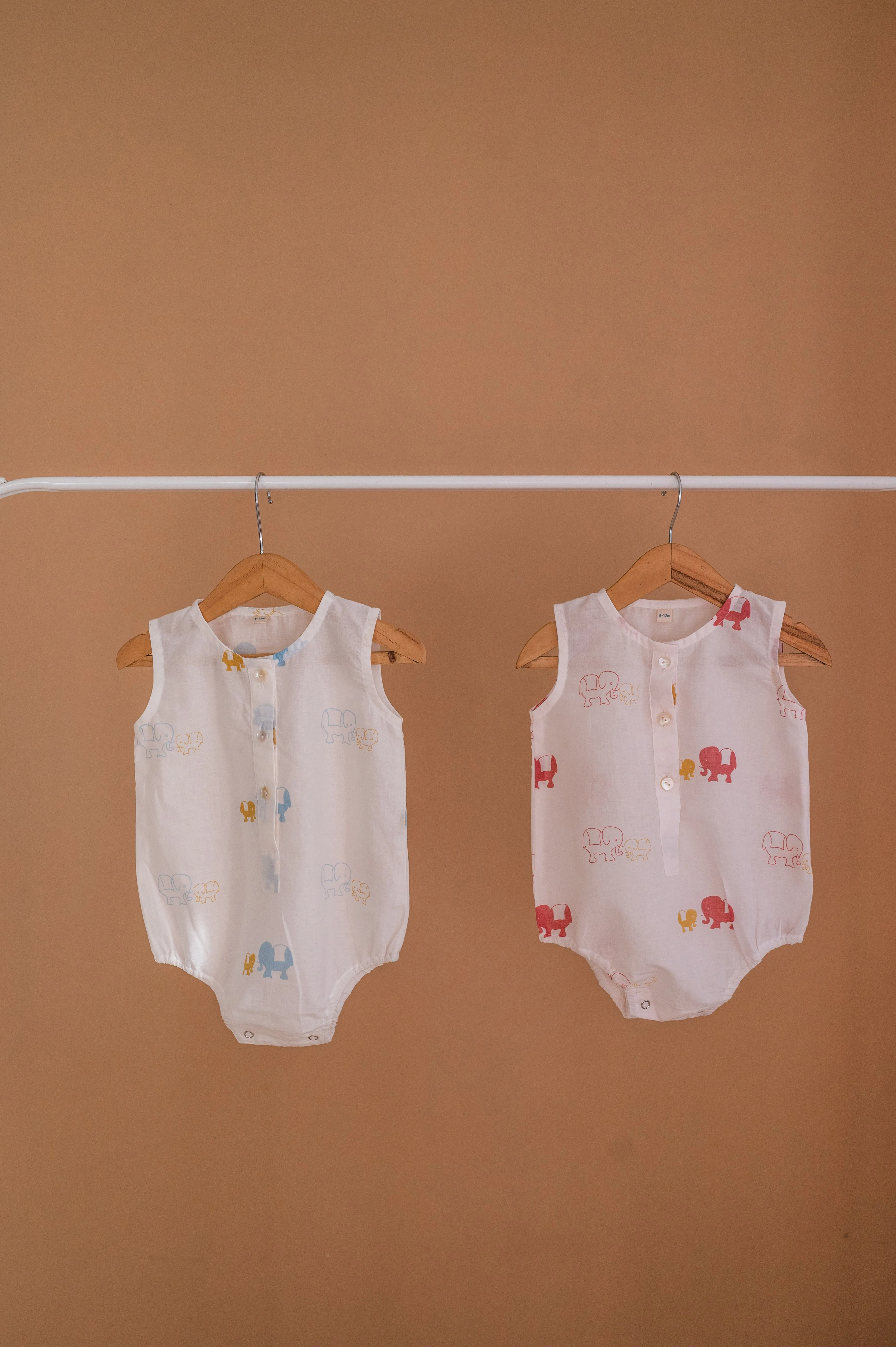 Baby Romper - Colours of the Earth - Elle Pink