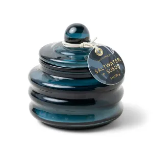 Beam 3oz candle Navy Glass Saltwater & Suede