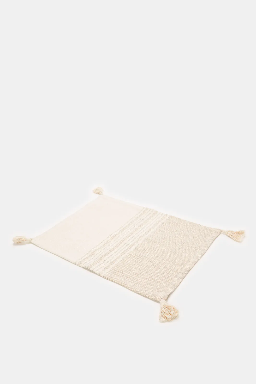 Beige Woven Rectangle Placemat