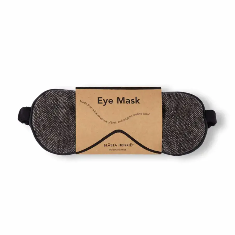 Blästa Henriët Sleep Eye Mask In Various Colours of Merino Wool & Linen