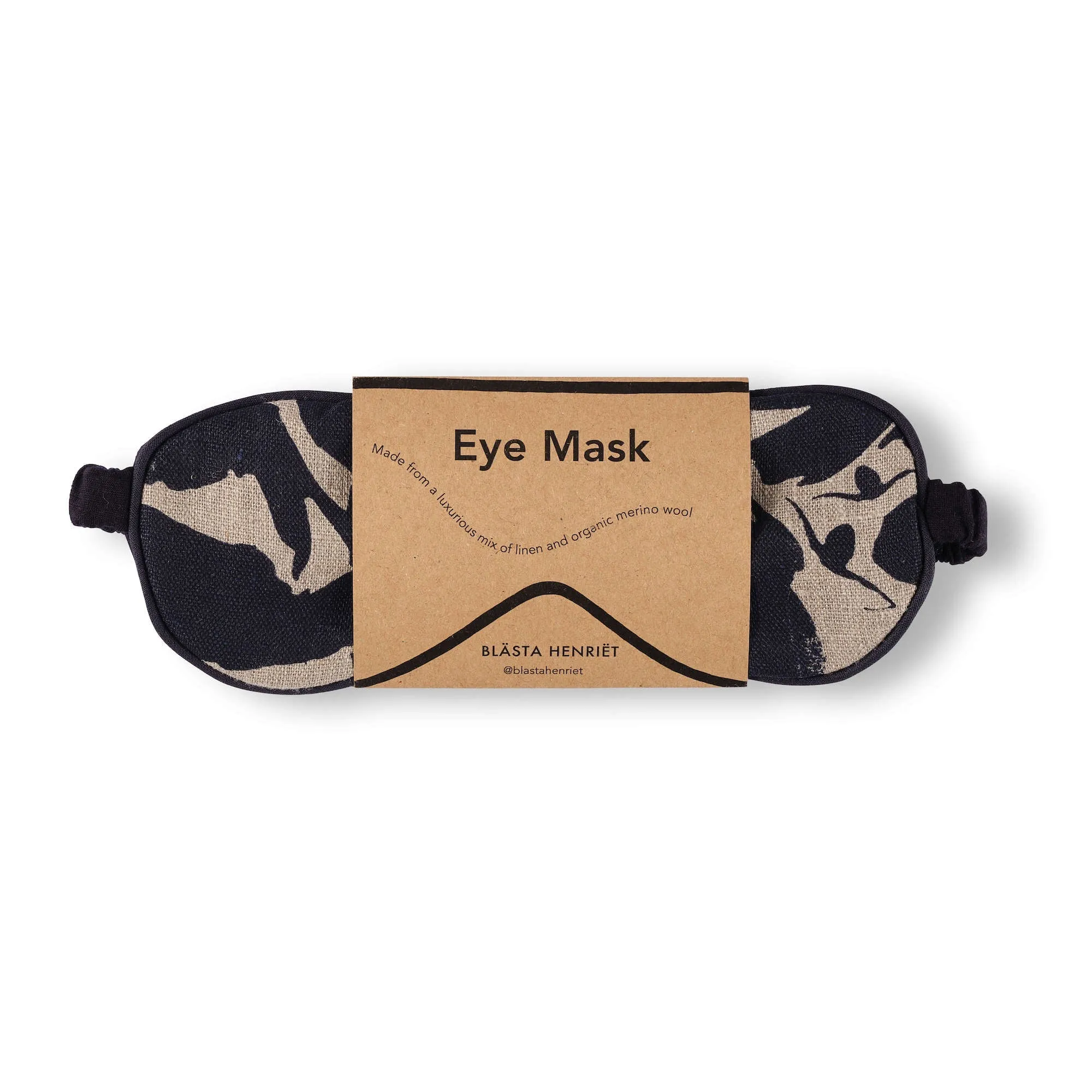 Blästa Henriët Sleep Eye Mask In Various Colours of Merino Wool & Linen