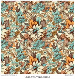 Boho Floral 12 Printed Vinyl Sheet/Wrap