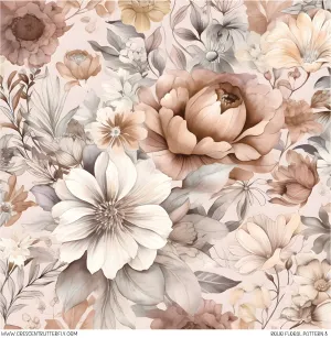 Boho Floral Pattern 8 Vinyl Sheet/Wrap