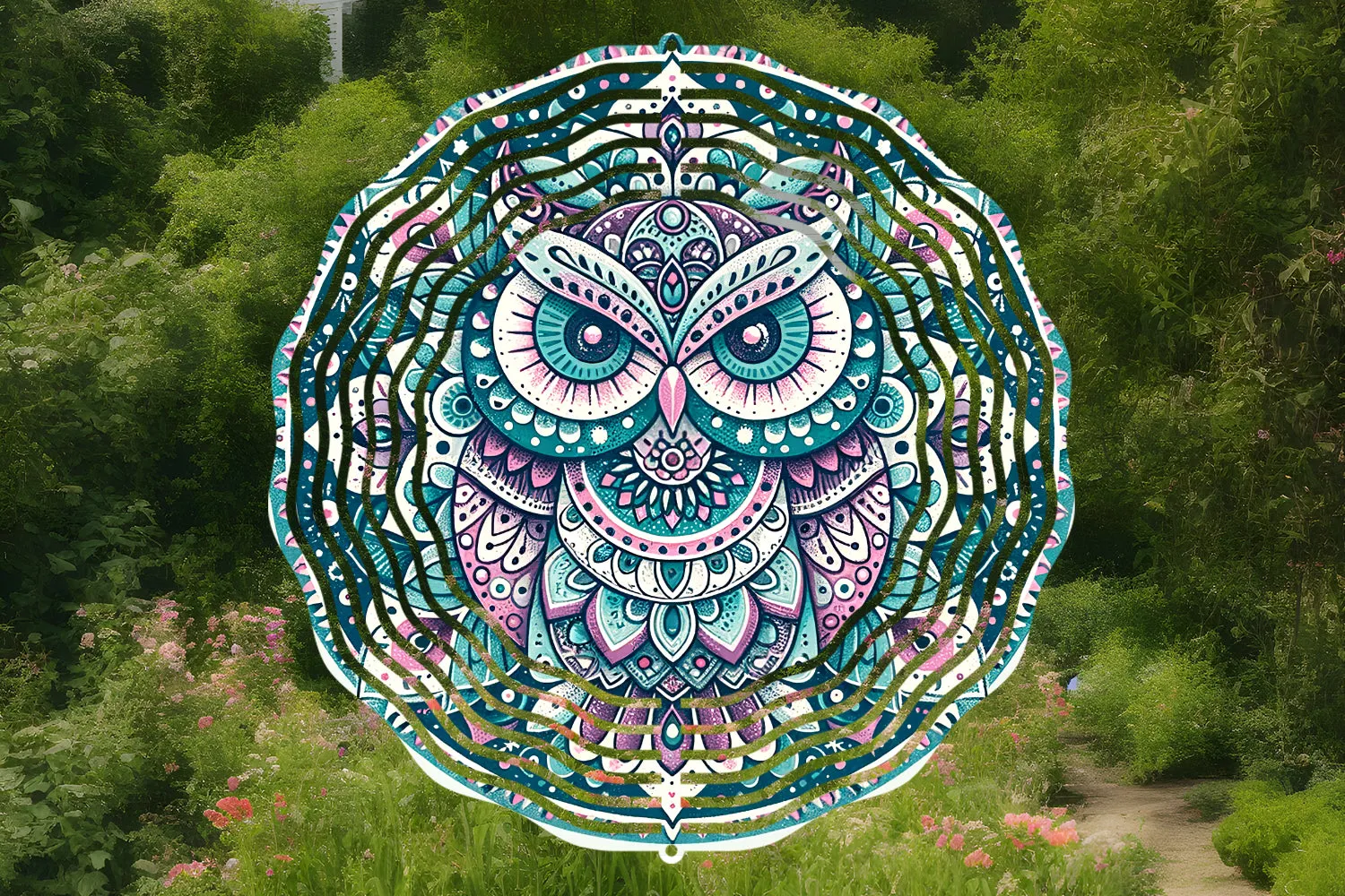 Boho Owl Windspinner