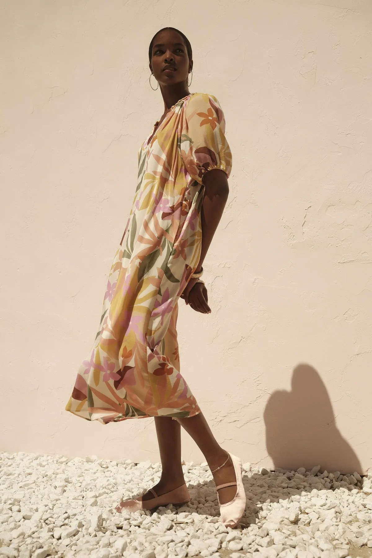 CAROL PRINTED BOHO DRESS