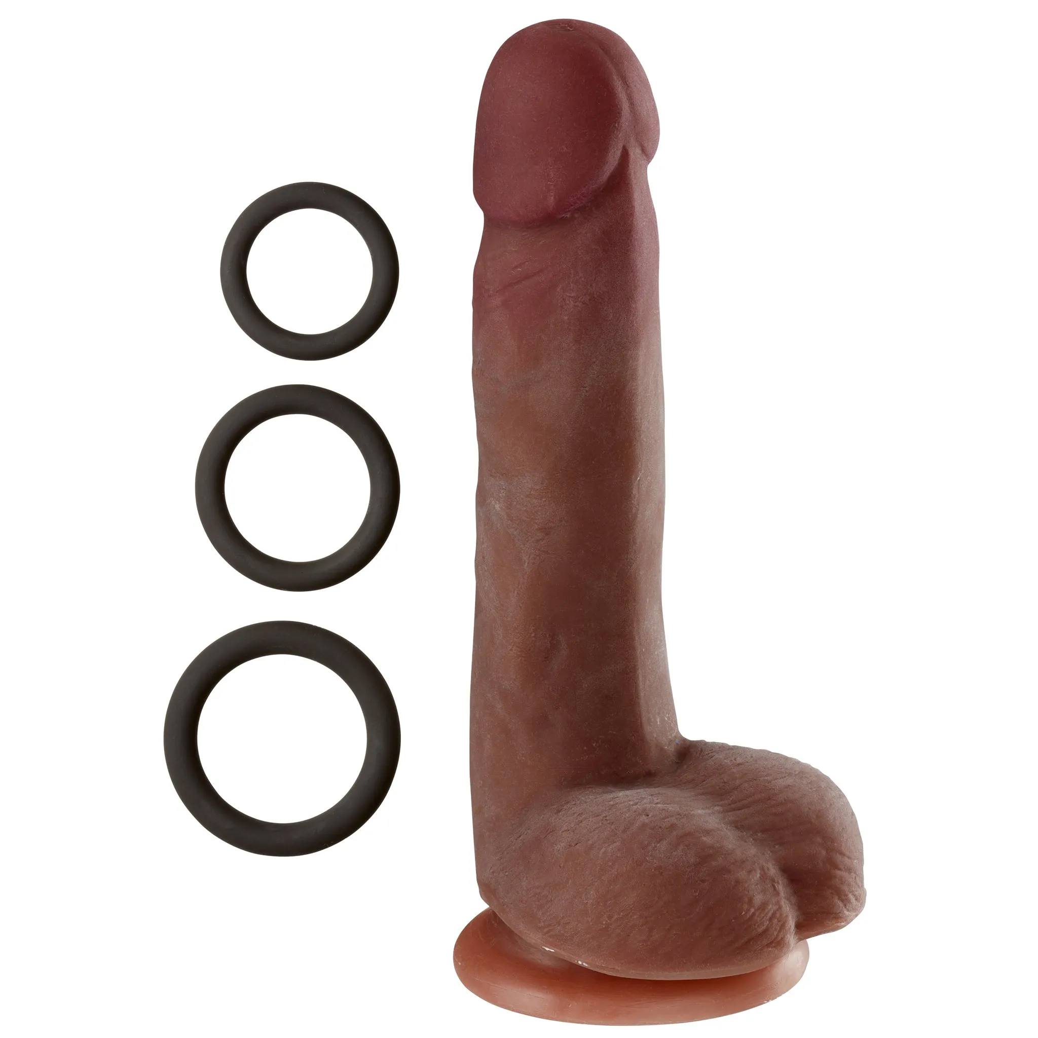 Cloud 9 Dual Density Real Touch 7in With Balls Brown