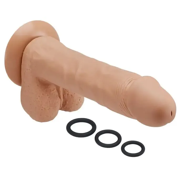 Cloud 9 Pro Sensual Premium Silicone Dong W/ 3 C Rings 9 "