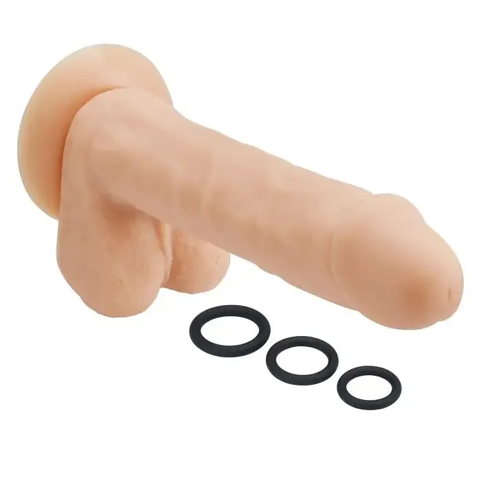 Cloud 9 Pro Sensual Premium Silicone Dong W/ 3 C Rings 9 "