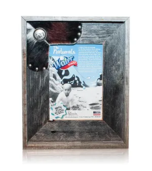 Cowhide Frame Cowboy Cross 8x10