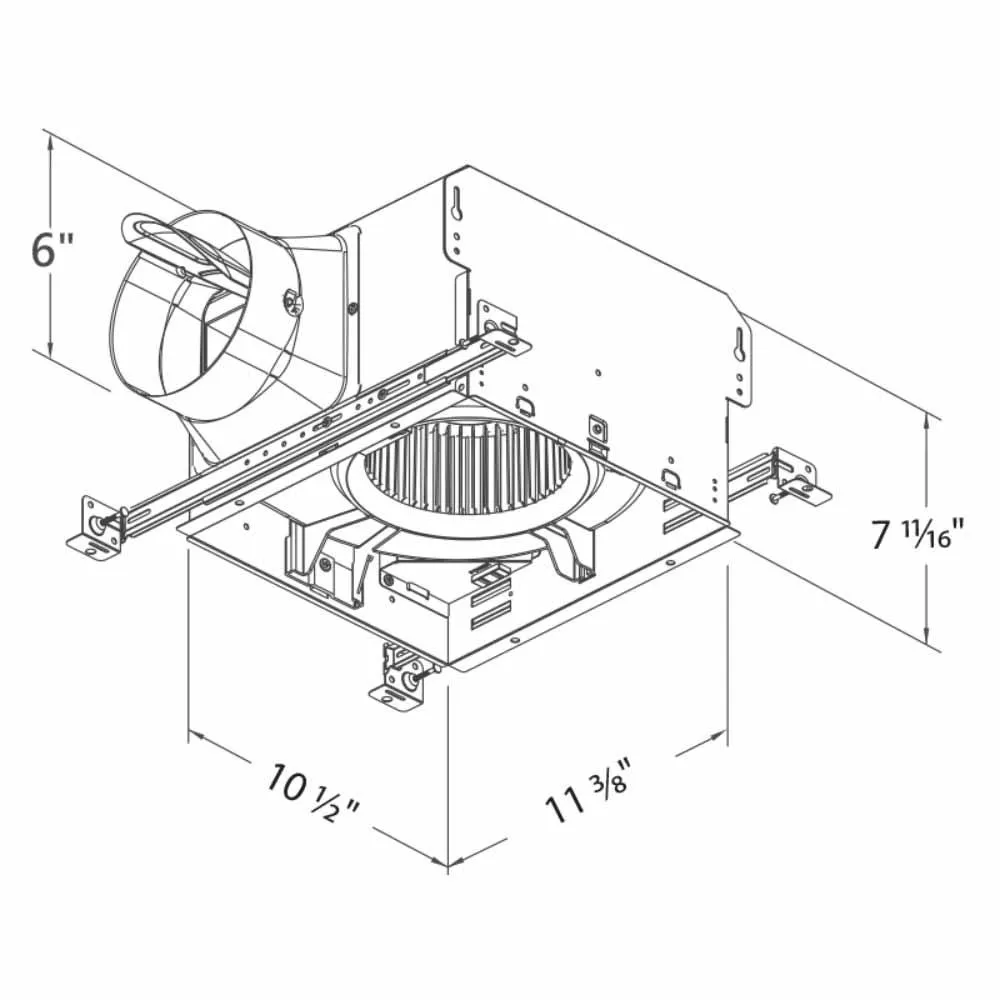 Delta BreezSmart 150 CFM Bathroom Exhaust Fan With Adjustable Dual Speed