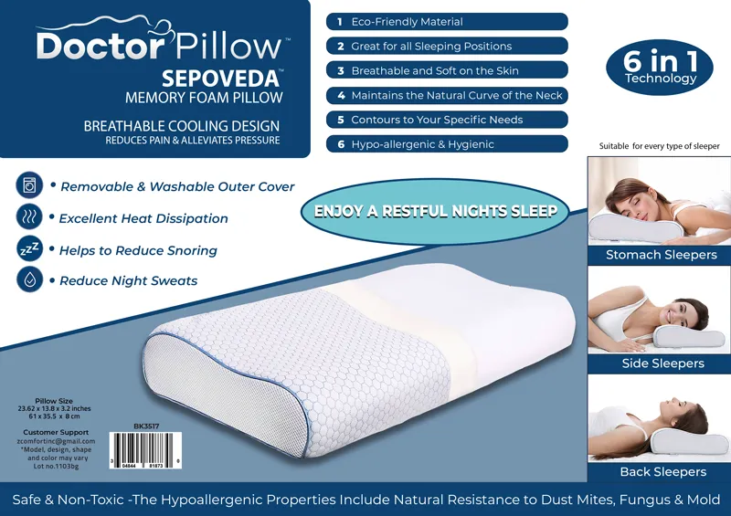 DOCTOR PILLOW - SEPOVEDA Memory Foam Pillow