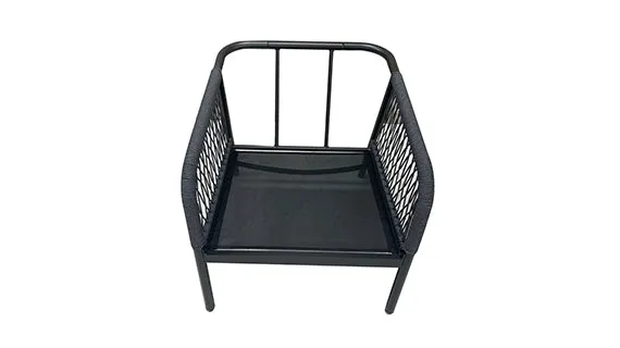 Duoyes Wicker(Olefin) Patio Furniture Set, Elegant and Minimalist Design 5-PC Set in Aluminum Frame with Cushions