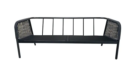 Duoyes Wicker(Olefin) Patio Furniture Set, Elegant and Minimalist Design 5-PC Set in Aluminum Frame with Cushions