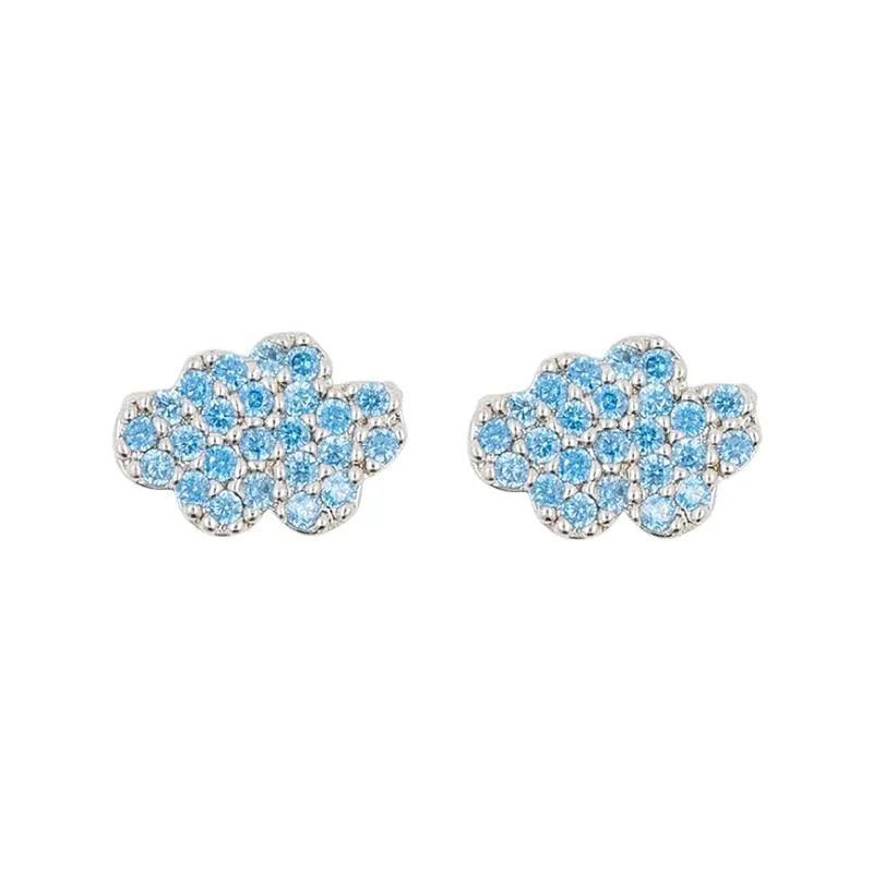 Earring Diamante Cloud Blue *