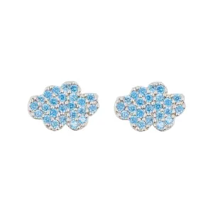 Earring Diamante Cloud Blue *