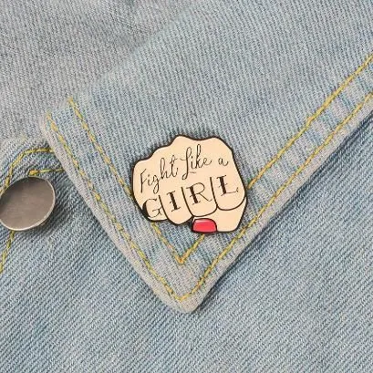 Fight Like a Girl Pin