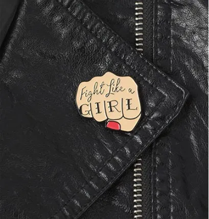 Fight Like a Girl Pin