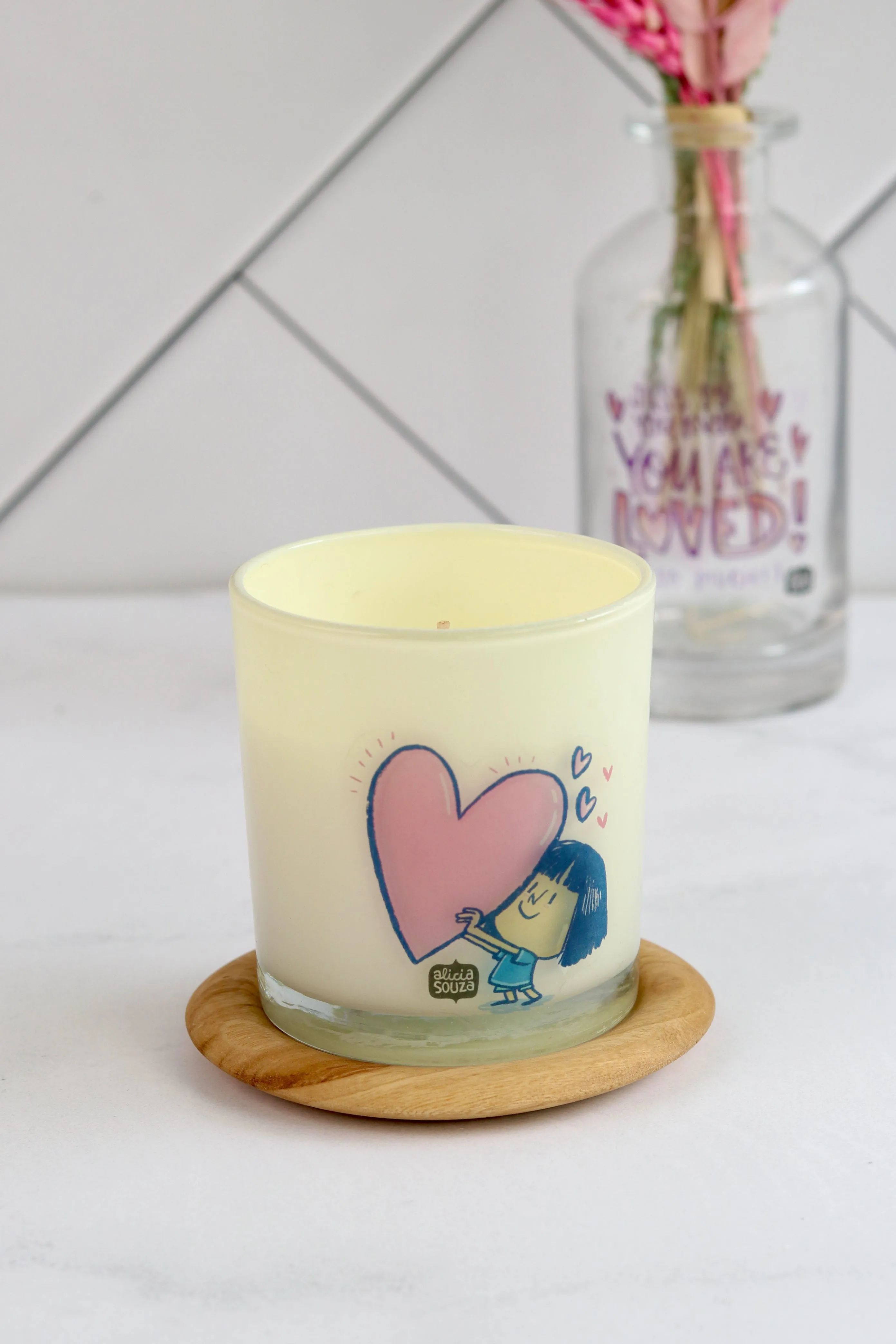 Girl Heart Scented Candle