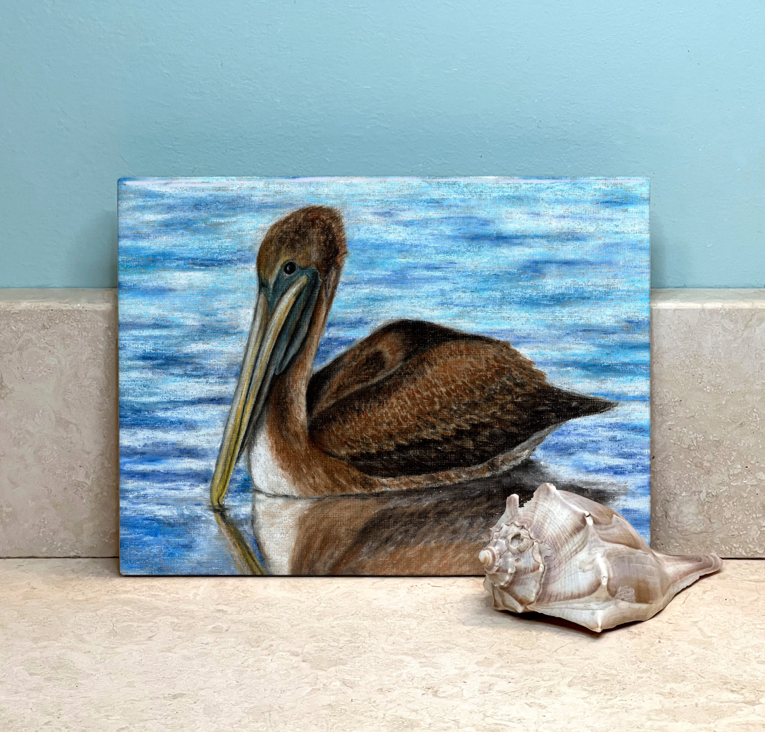 Harbor Pelican Ceramic Tile