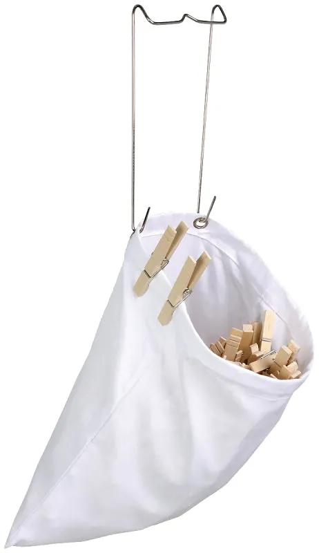 Honey-Can-Do DRY-01313 Clothespin Bag, Cotton, 10 in W, 11 in H :EA: QUANTITY: 1