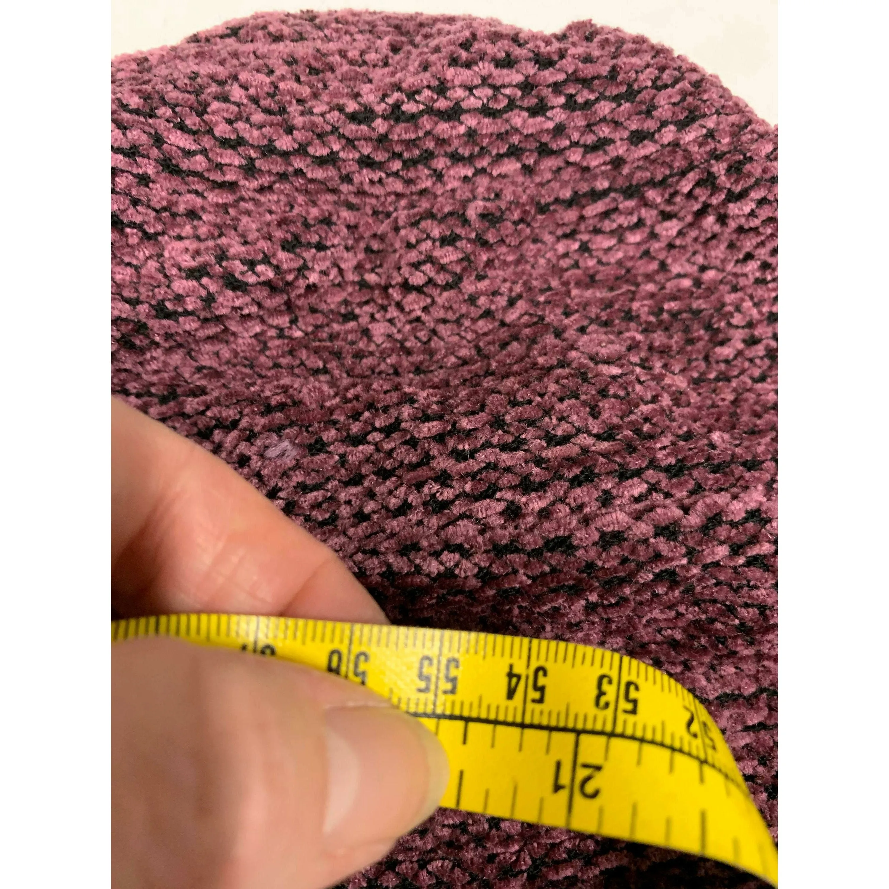 Hypo allergenic vegan cozy soft warm free form purple chenille hat. Free Shipping