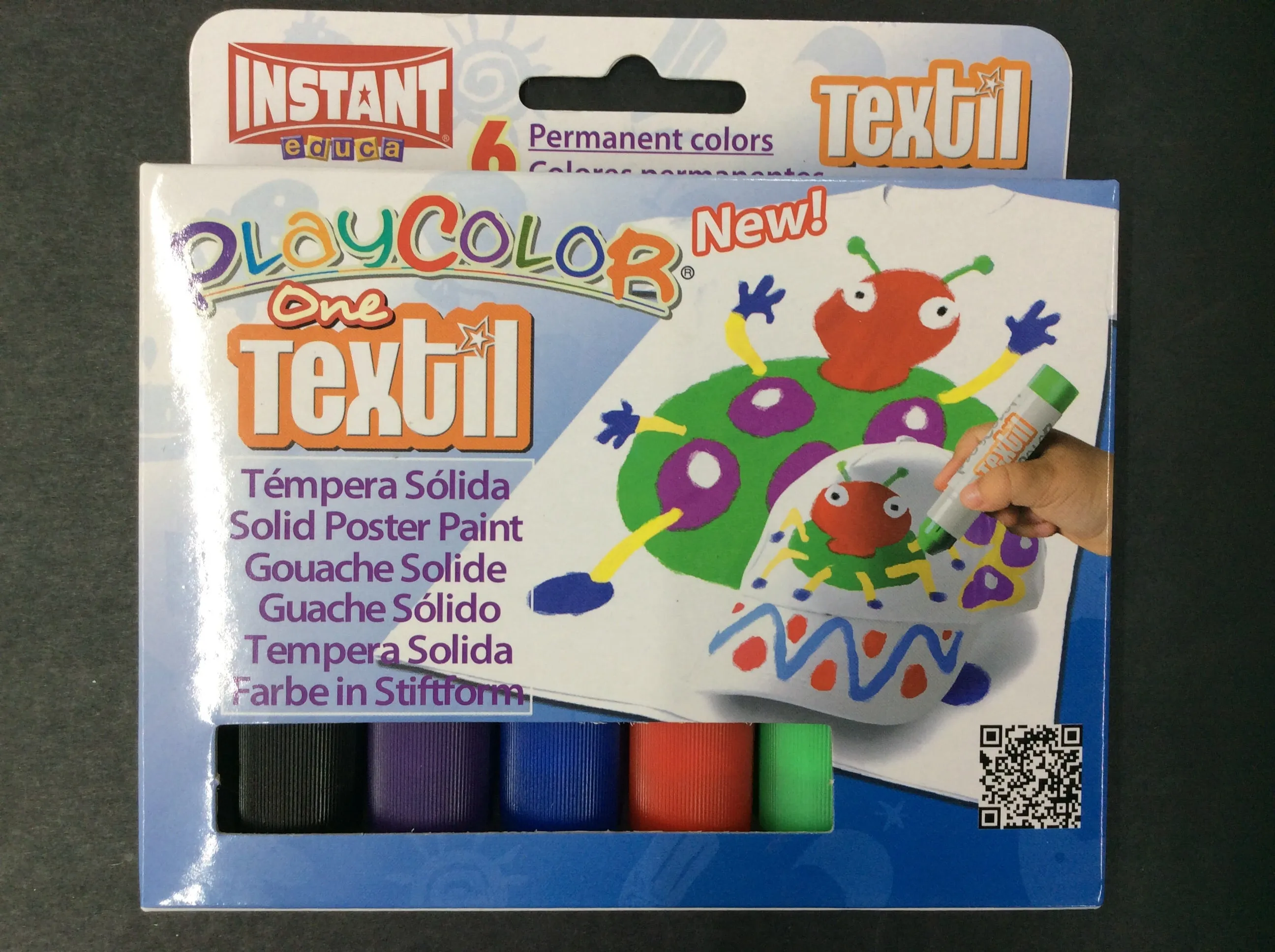Instant Educa Textil Playcolor Paint Crayons