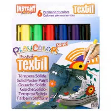Instant Educa Textil Playcolor Paint Crayons