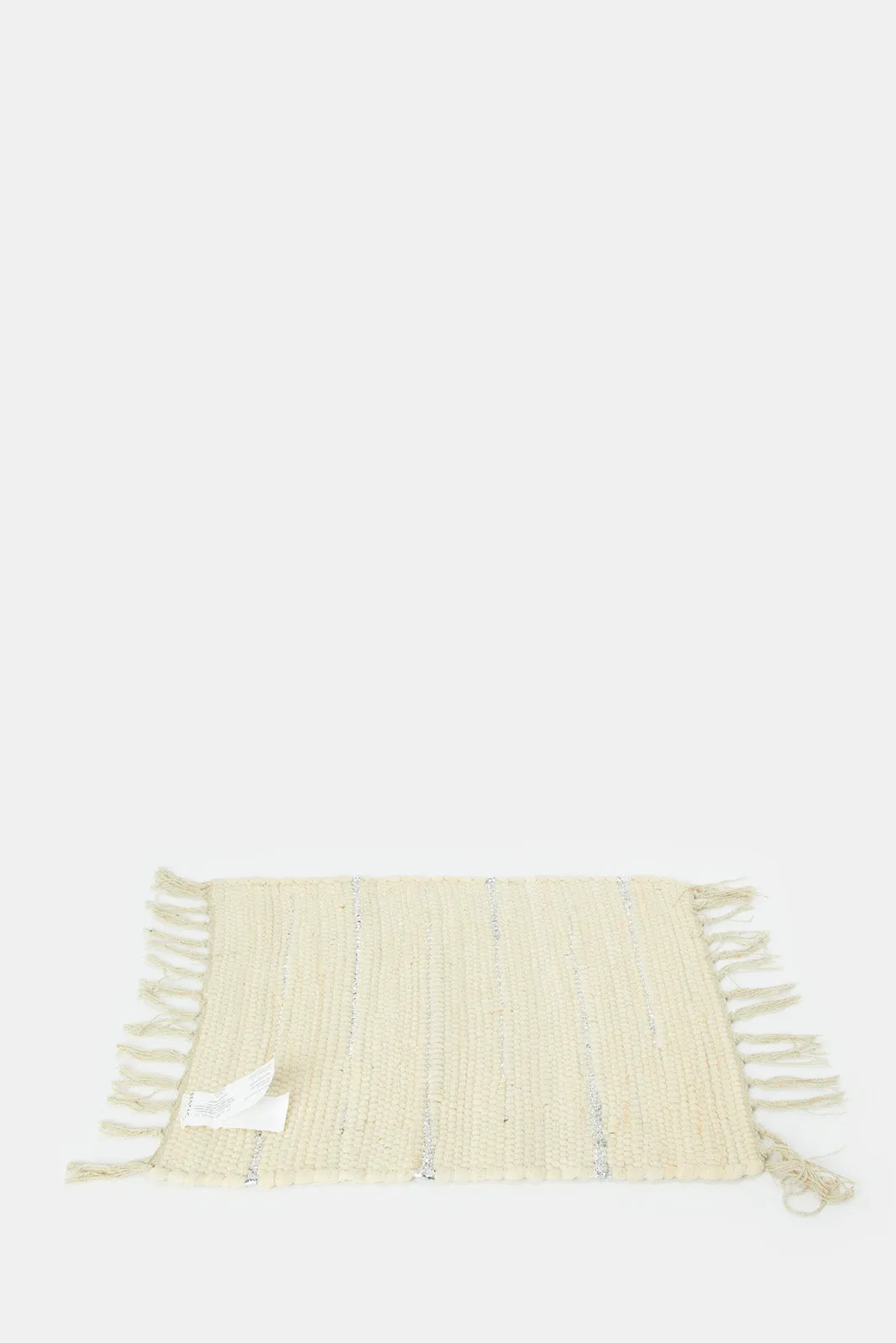 Ivory Woven Rectangle Cotton Placemat