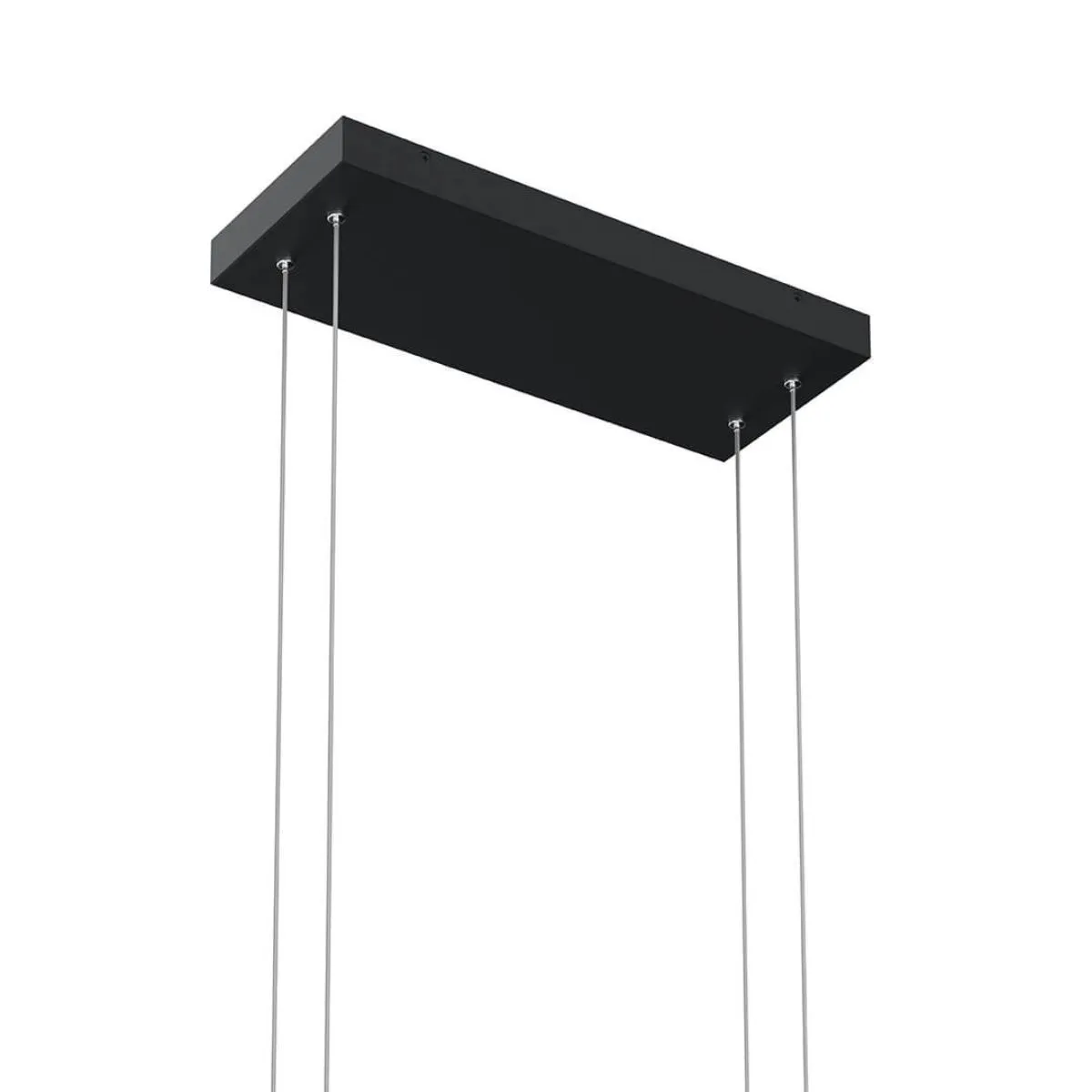 Jestin 38 in. 3 Lights LED Pendant Light Matte Black finish