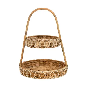 Juliska Rattan Two Tiered Server