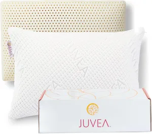 JUVEA Elevate High-Profile Talalay Latex Pillow with Tencel Cover: Breathable, Durable & Oeko-TEX/FSC Certified