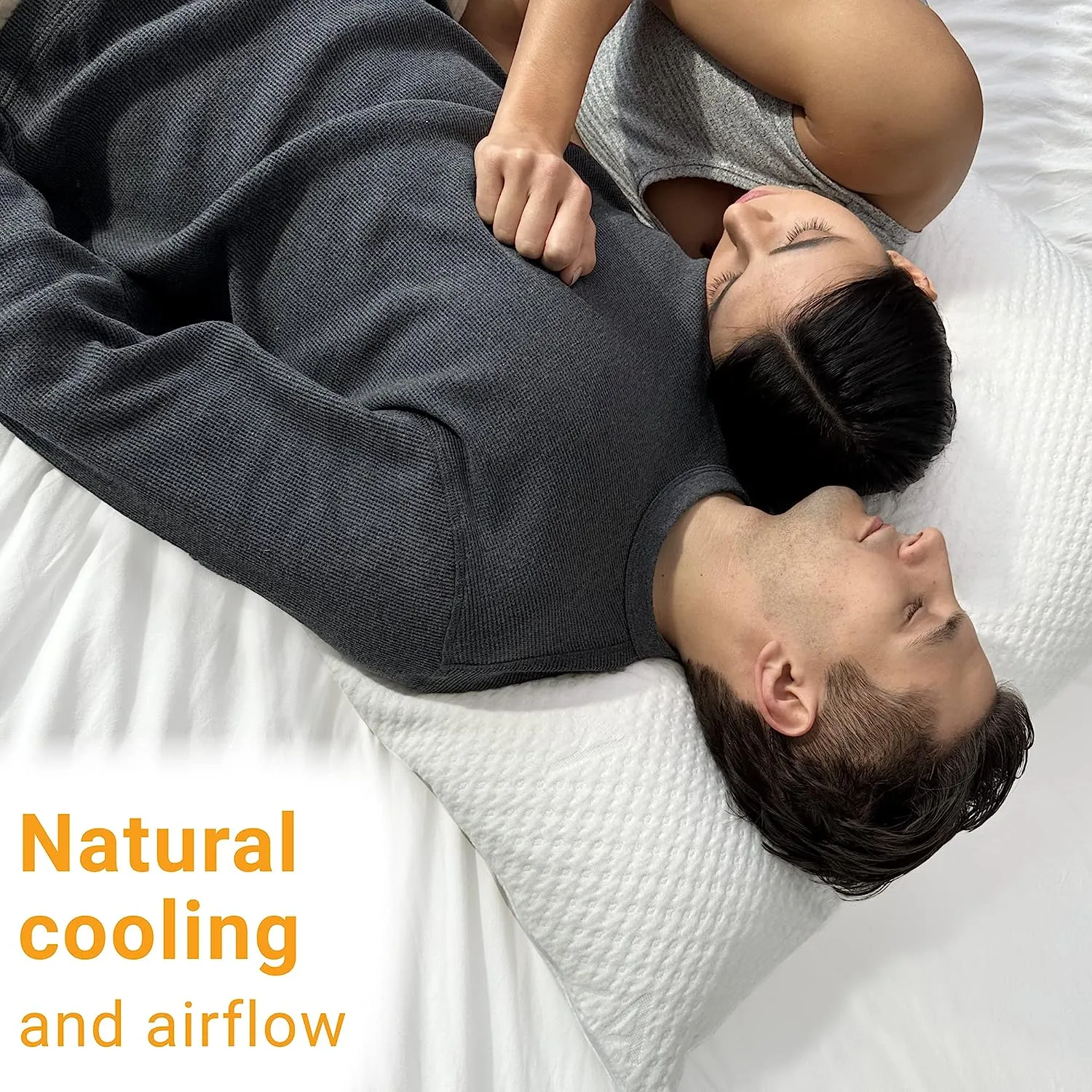 JUVEA Elevate High-Profile Talalay Latex Pillow with Tencel Cover: Breathable, Durable & Oeko-TEX/FSC Certified