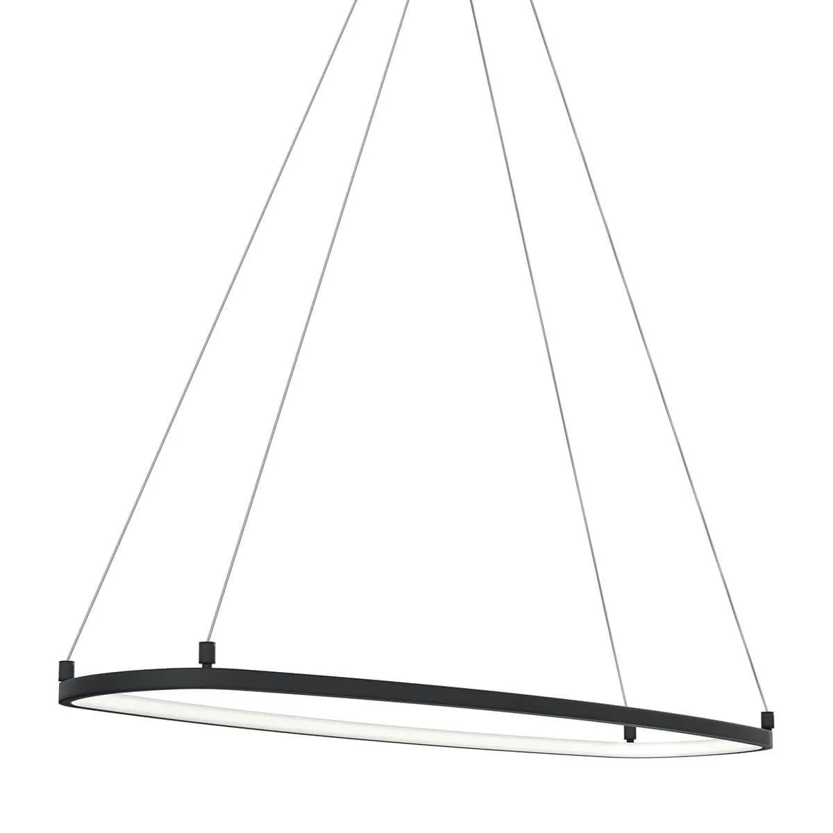 Koloa 41 in. LED Chandelier Matte Black finish