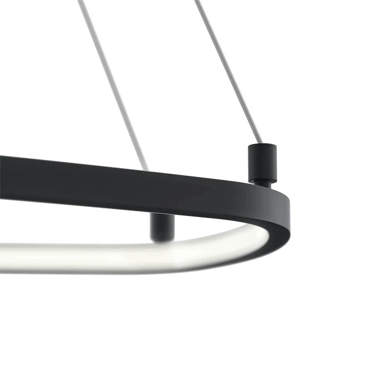 Koloa 41 in. LED Chandelier Matte Black finish