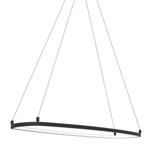 Koloa 41 in. LED Chandelier Matte Black finish