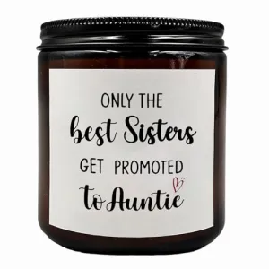 KU-DaYi Aunt Gifts Scented Candles, Sisters Gifts from Sister, Birthday Gifts for Women Aunts Friends Scented Candle Gifts for Sister Little Sister Best Sister Big Sister Amber Soy Wax Jar Candle 422