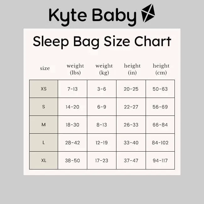 Kyte Baby 2.5 Tog Sleep Bag in Currant