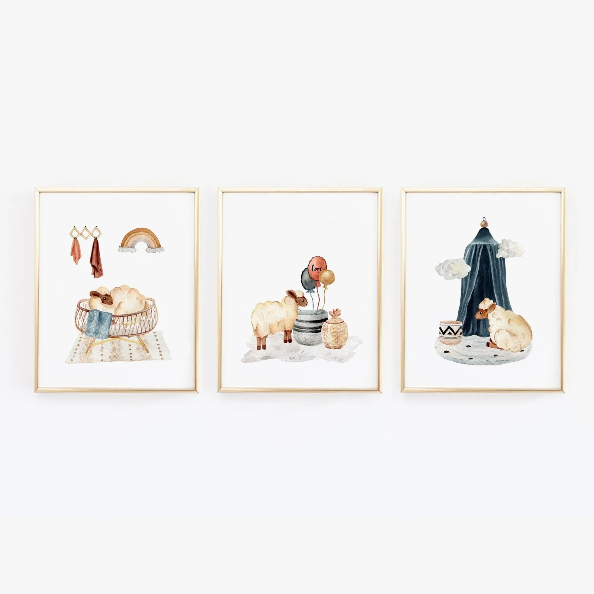 Lamb Nursery Wall Art