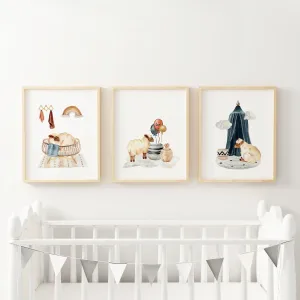 Lamb Nursery Wall Art