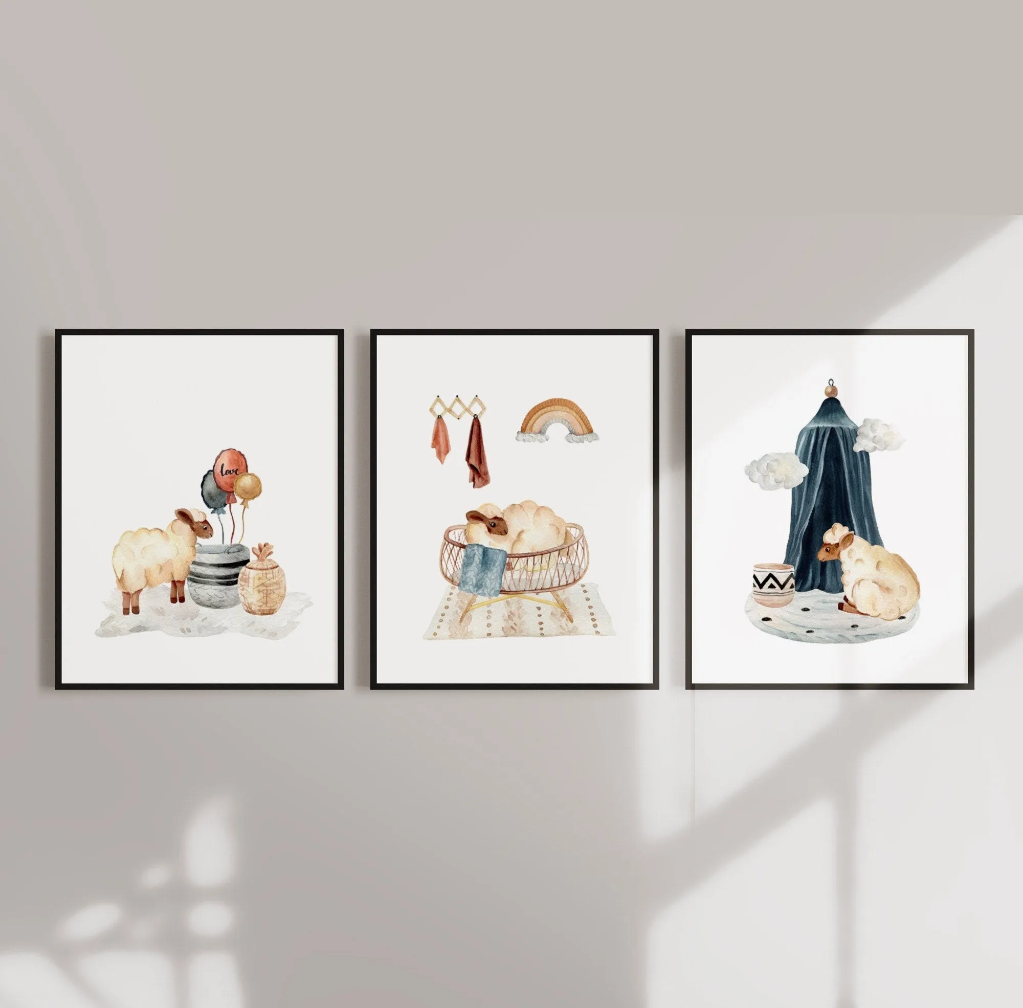 Lamb Nursery Wall Art