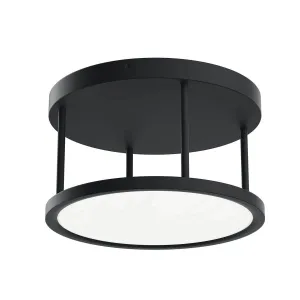 Lavi 15 in. LED Semi flush Mount Light Matte Black finish