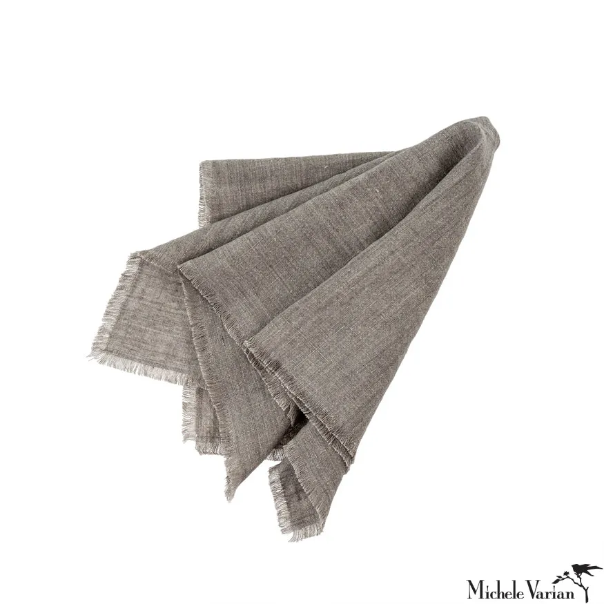 Linen Napkins Set of 4 Warm Grey