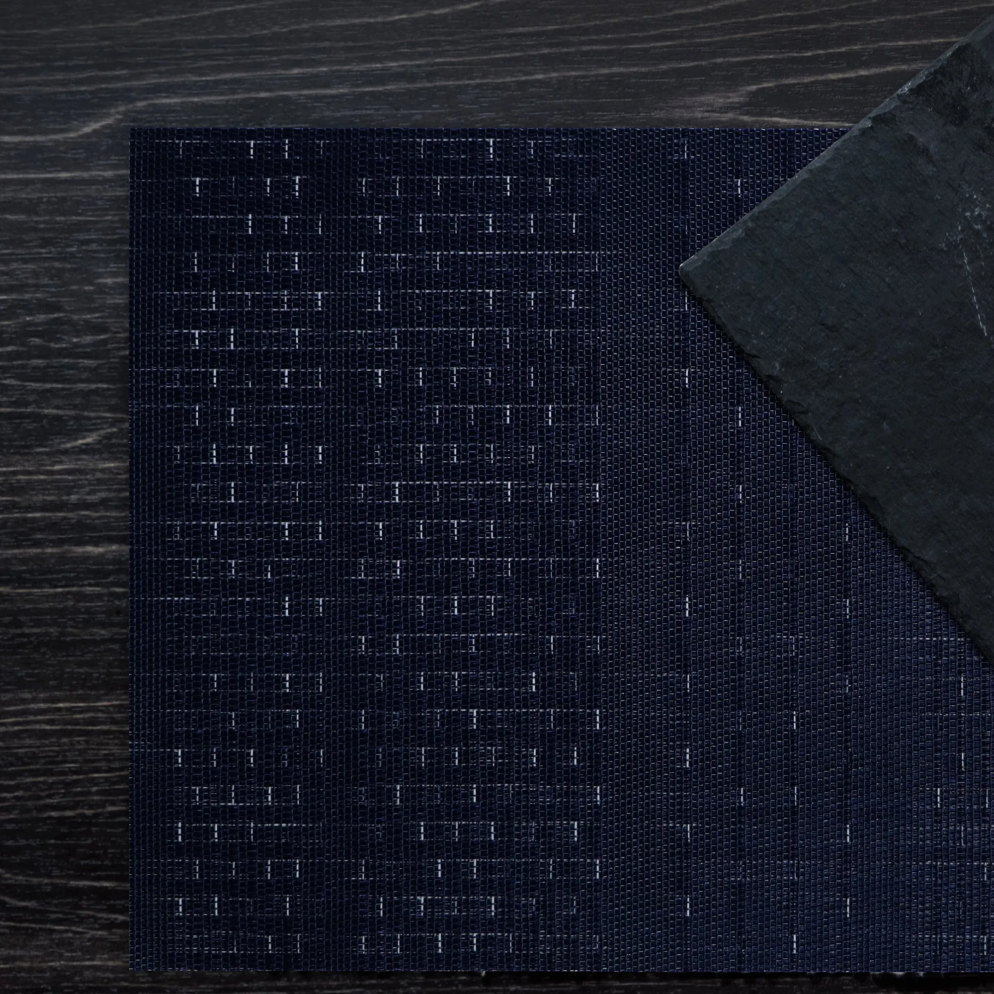 Luxury Placemat Set of 4 | Heat Resistant Placemats | Table Mats | Cotton Home - Linen Touch Blue