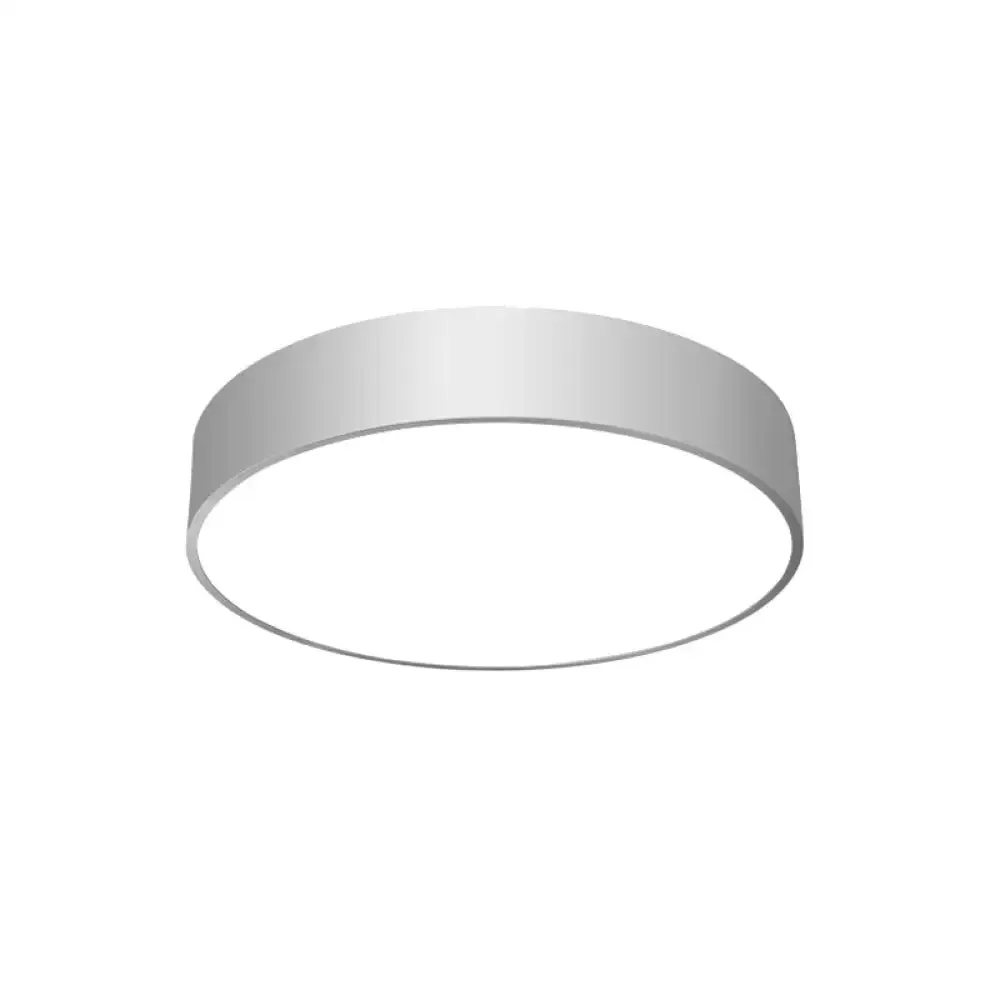Minimalist Black/White Round Flush Mount LED Ceiling Light - 16"/23.5"/31.5" Diameter
