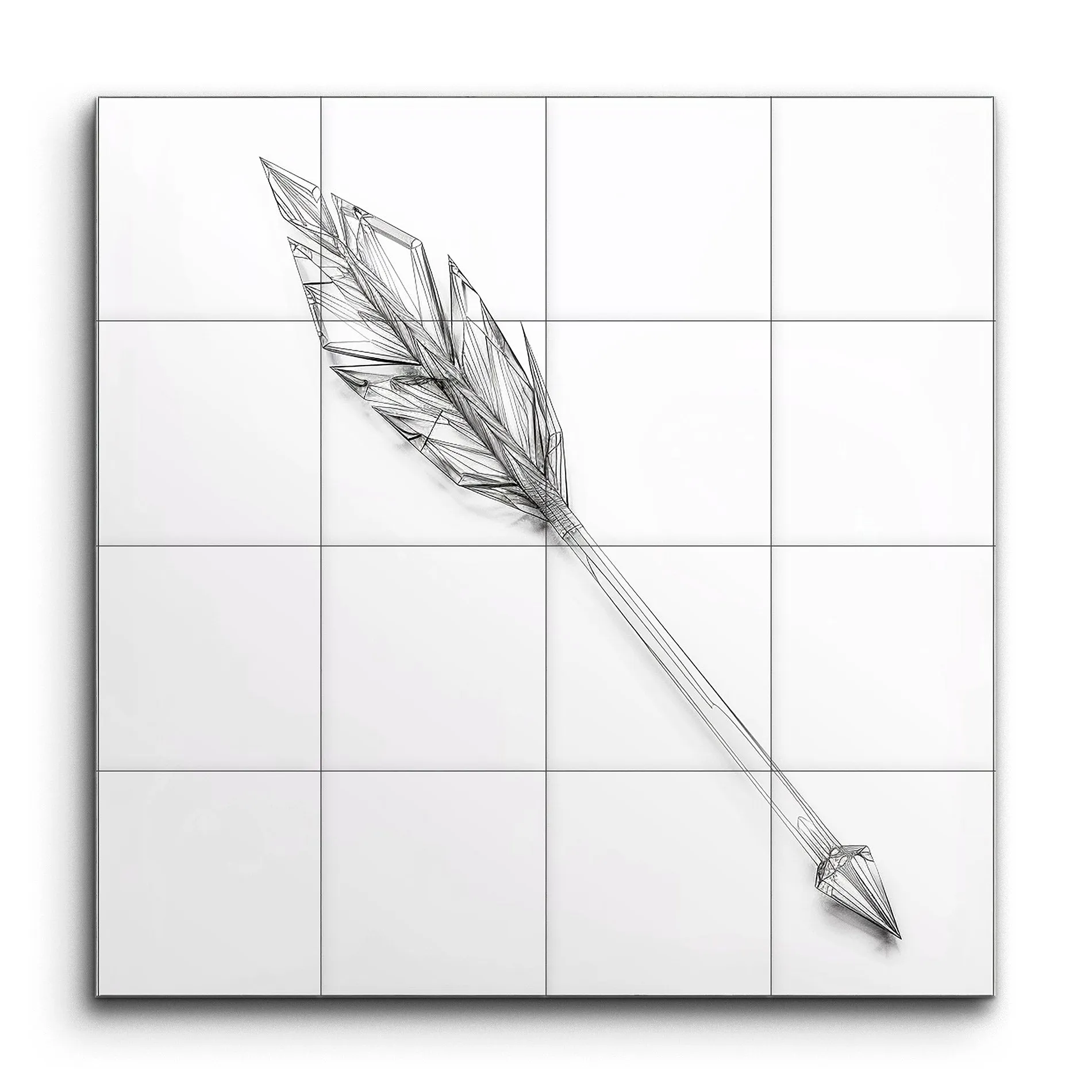 Minimalist Geometric Arrow Art
